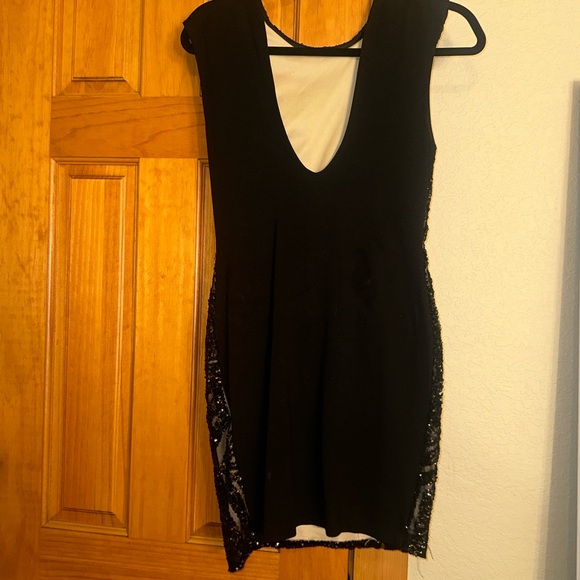 Lovely Day Black and Gold Striped Dress - Picture 8 of 9